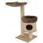 Krabpaal Utrecht 110 cm – design krabpaal met knusse grot, verhoogde ligplaatsen en 12 mm sisal – handgemaakt in Duitsland