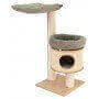 Krabpaal Utrecht 110 cm – design krabpaal met knusse grot, verhoogde ligplaatsen en 12 mm sisal – handgemaakt in Duitsland