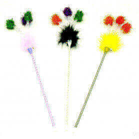 Cannetta piume XS con le palle Cannetta piume XS con le palle