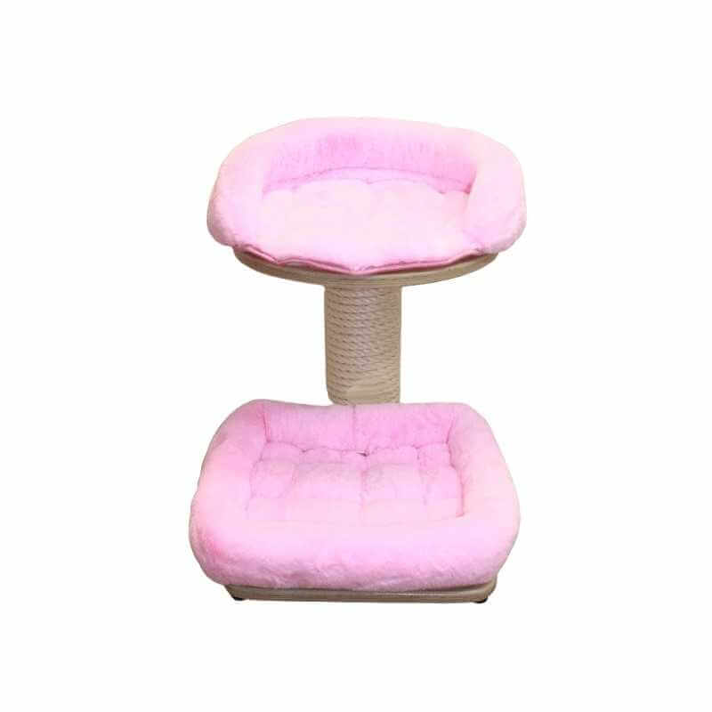 Baby Kratzbaum R35 Farbe Textil Microfaser naturweiss Hhe H 25 cm