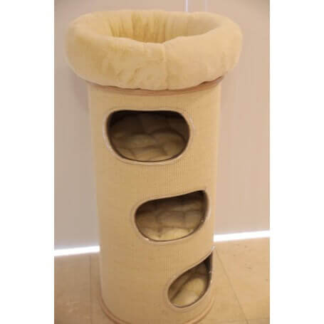 Tonne 45x100cm ovale Eingänge keine Passagen, Eisbär power rosa