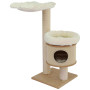 Utrecht cat tree 110 cm – designer cat tree with cosy cave, elevated platforms and 12 mm sisal – handcrafted in Germany