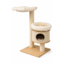 Utrecht cat tree 110 cm – designer cat tree with cosy cave, elevated platforms and 12 mm sisal – handcrafted in Germany