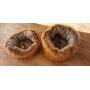 2 items in fake fur fox and microfiber brown (washable 40°C)