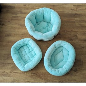 3 pieces in microfiber turquoise/mint (washable 60°C)