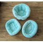 3 pieces in microfiber turquoise/mint (washable 60°C)
