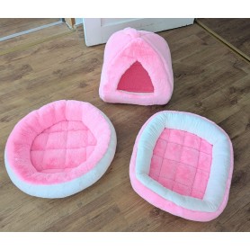 items in super soft polar bear power pink and very light babypink microfiber (washable 40°C)