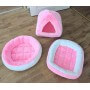 items in super soft polar bear power pink and very light babypink microfiber (washable 40°C)