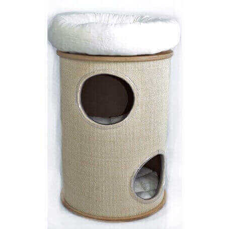 Katzenkratzbaum Farbe Textil Microfaser naturweiss Gre 45x70cm Farbe Holz  und Sisal Standard naturfarben
